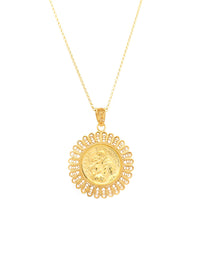 Medalha Santo António Redonda – Prata Dourada / Ouro 9k / Ouro 19k