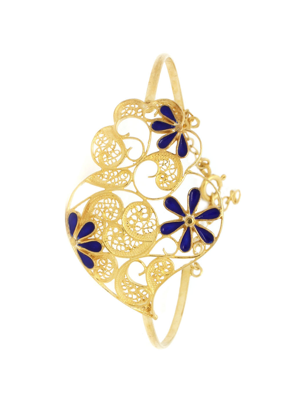 Seletiva II - Escrava com esmalte azul (Tamanho M)