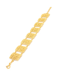 Pulseira Flores Caramujo – Prata Dourada