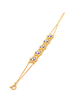 Pulseira 5 Caramujos (4 Pétalas)