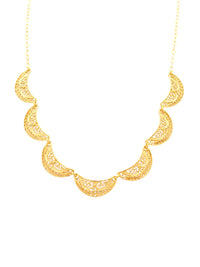Colar 7 Meias Luas – Prata Dourada / Ouro 9k / Ouro 19k