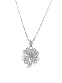 Medalha Trevo 4 Folhas – Prata