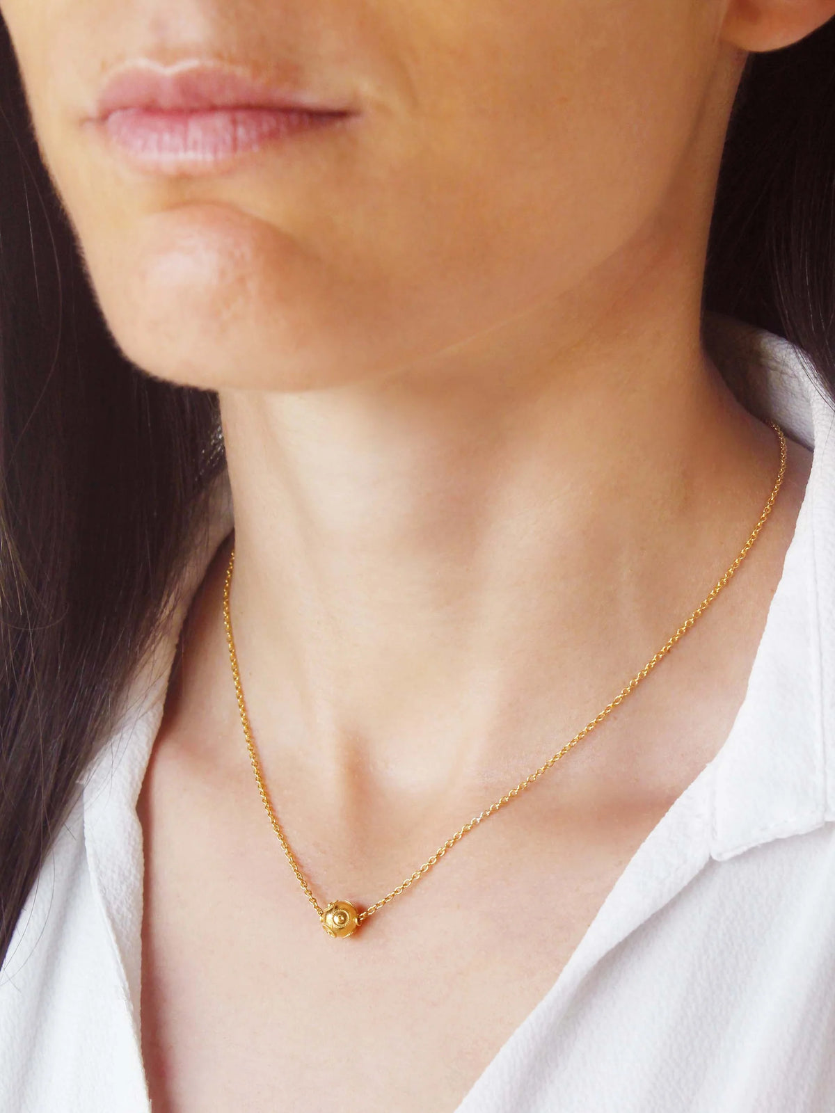 Contas de Viana avulso (10mm) - Ouro 19 Quilates