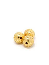 Contas de Viana avulso (10mm) - Ouro 19 Quilates