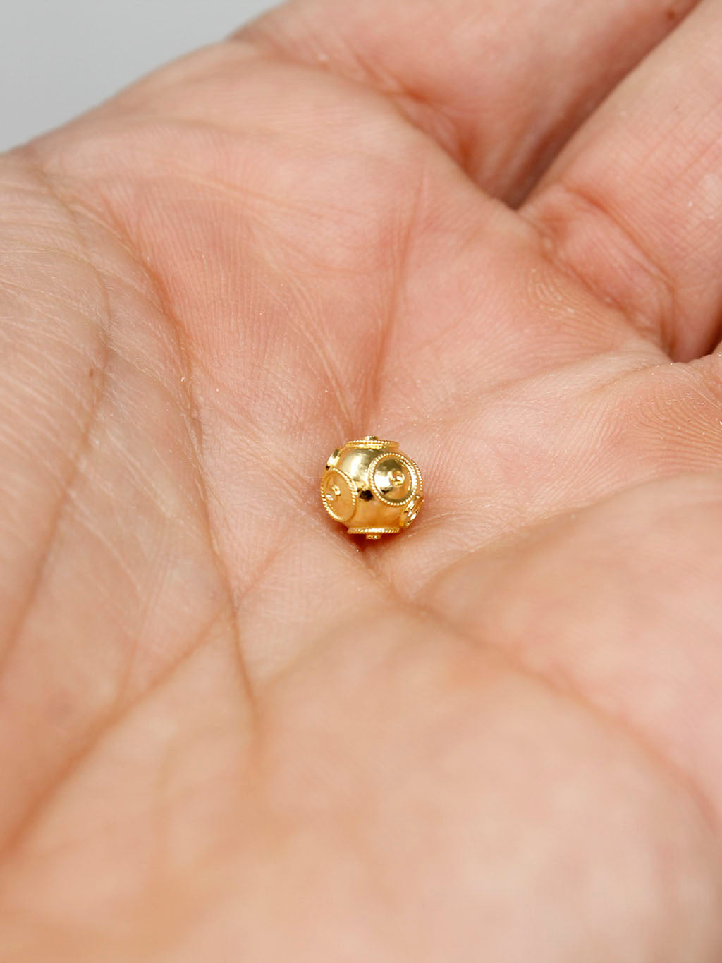 Contas de Viana avulso (6mm) - Ouro 19 Quilates