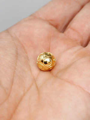 Contas de Viana avulso (10mm) - Ouro 19 Quilates