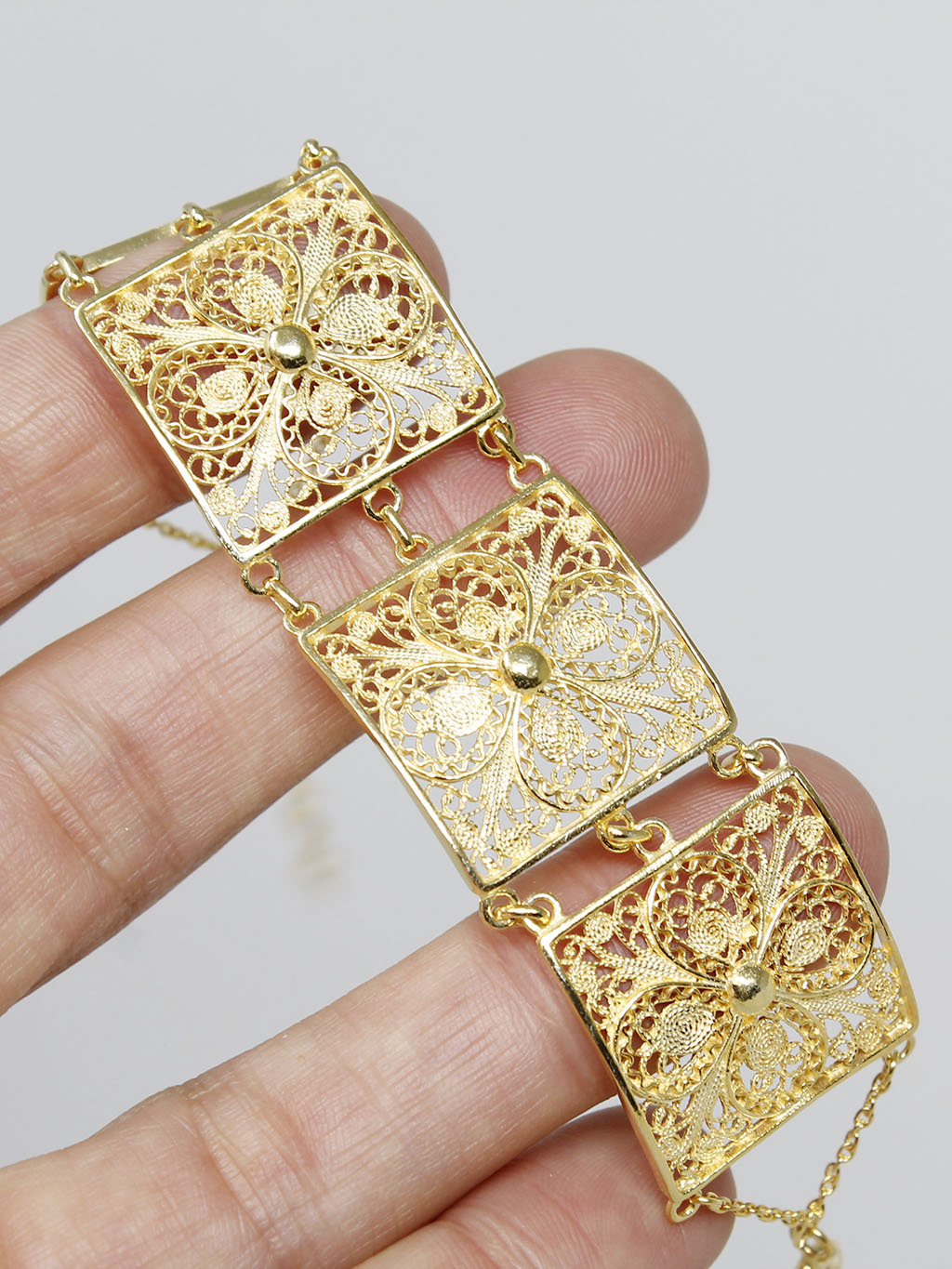 Pulseira Flor Quadrada