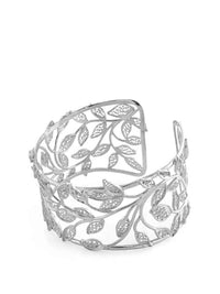 Gentil II - Pulseira com folhas em filigrana – Prata