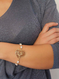 Pulseira Fátima em filigrana – Ouro 9k / Ouro 19k