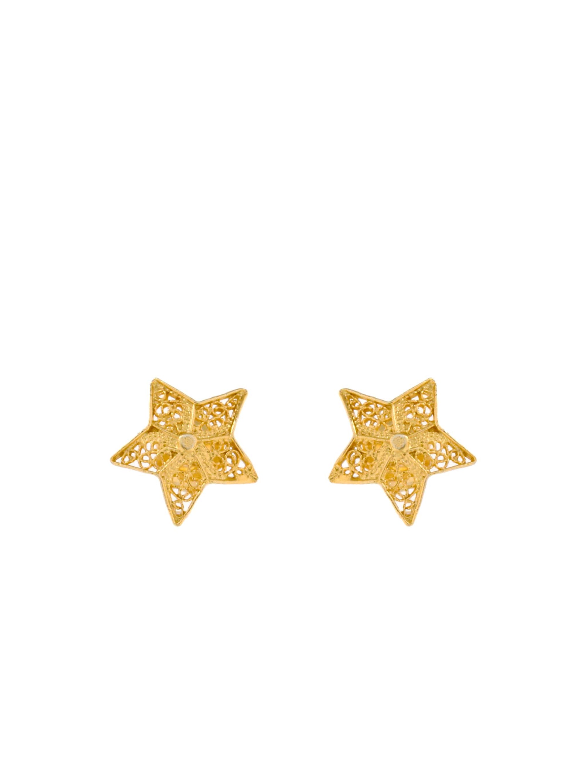 Brincos Estrelitas em filigrana (61334519825)