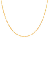 Fio S Singapura em Prata e Ouro 9/19K (45cm) (2071725113403)