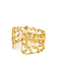Gentil II - Pulseira com folhas em filigrana