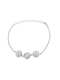 Pulseira 3 contas de Viana – Prata