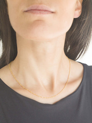 Fio S Singapura em Prata e Ouro 9/19K (45cm) (2071725113403)