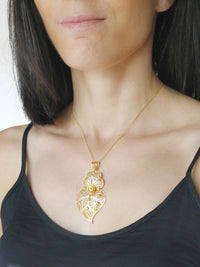 Coração Clássico 6cm em Ouro 19 Quilates