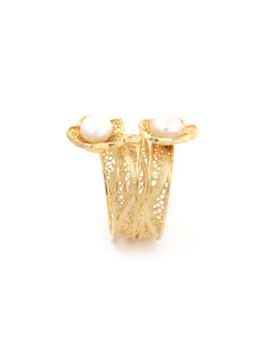 Anel Espiral Pérolas (4172857507899)