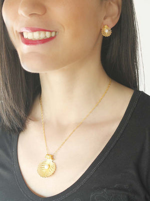 Concha com Pérola em filigrana (4479566839867)