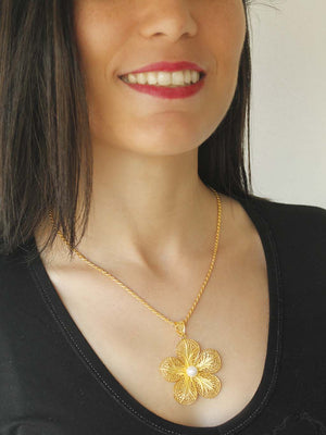 Medalha C/S Pérola em Filigrana (5427376160918)