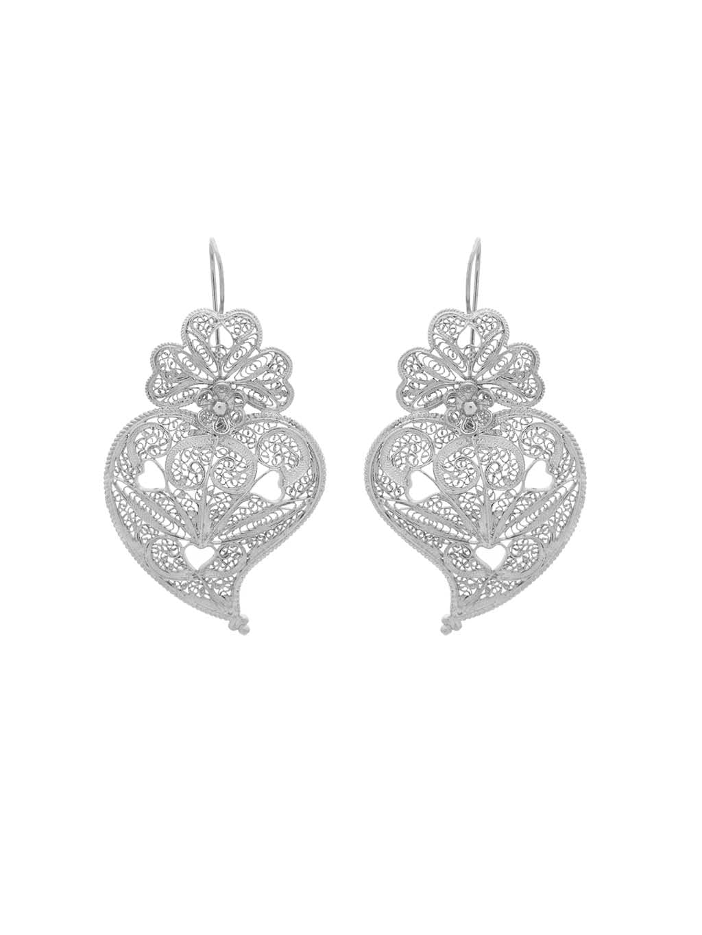 Brincos Coração com Corações (5931943067798)