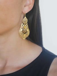 Brincos à Rainha 6cm em Ouro 19 Quilates