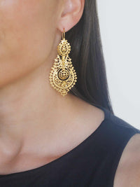 Brincos à Rainha 6.5cm em Ouro 19 Quilates