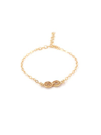 Pulseira Infinito – Prata Dourada