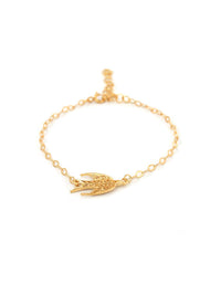 Pulseira Andorinha – Prata Dourada