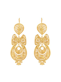 Brincos Princesa (Tamanho M) – Prata Dourada / Ouro 9k / Ouro 19k