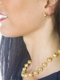 Brincos Contas de Viana (10mm) - Ouro 19 Quilates – Ouro 19k