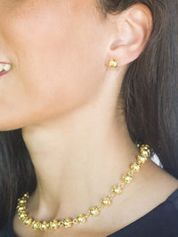 Brincos Contas de Viana (8mm) - Ouro 19 Quilates – Ouro 19k