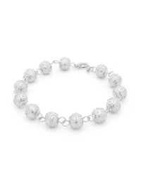 Pulseira Contas de Viana (8mm) – Prata