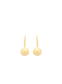 Brincos Contas de Viana (10mm) com gancho - Ouro 19 Quilates