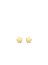 Brincos Contas de Viana (8mm) – Prata Dourada