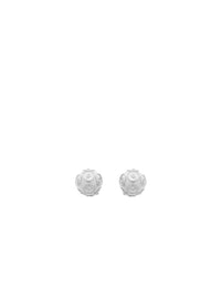 Brincos Contas de Viana (8mm) – Prata