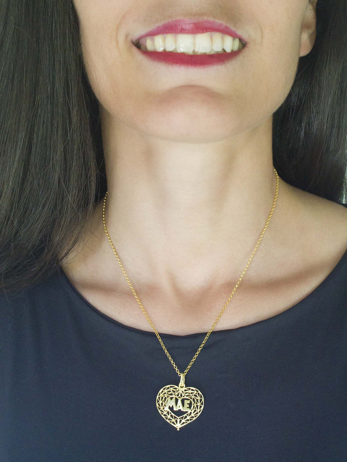 Pendente Coração Mãe I (5877969649814)