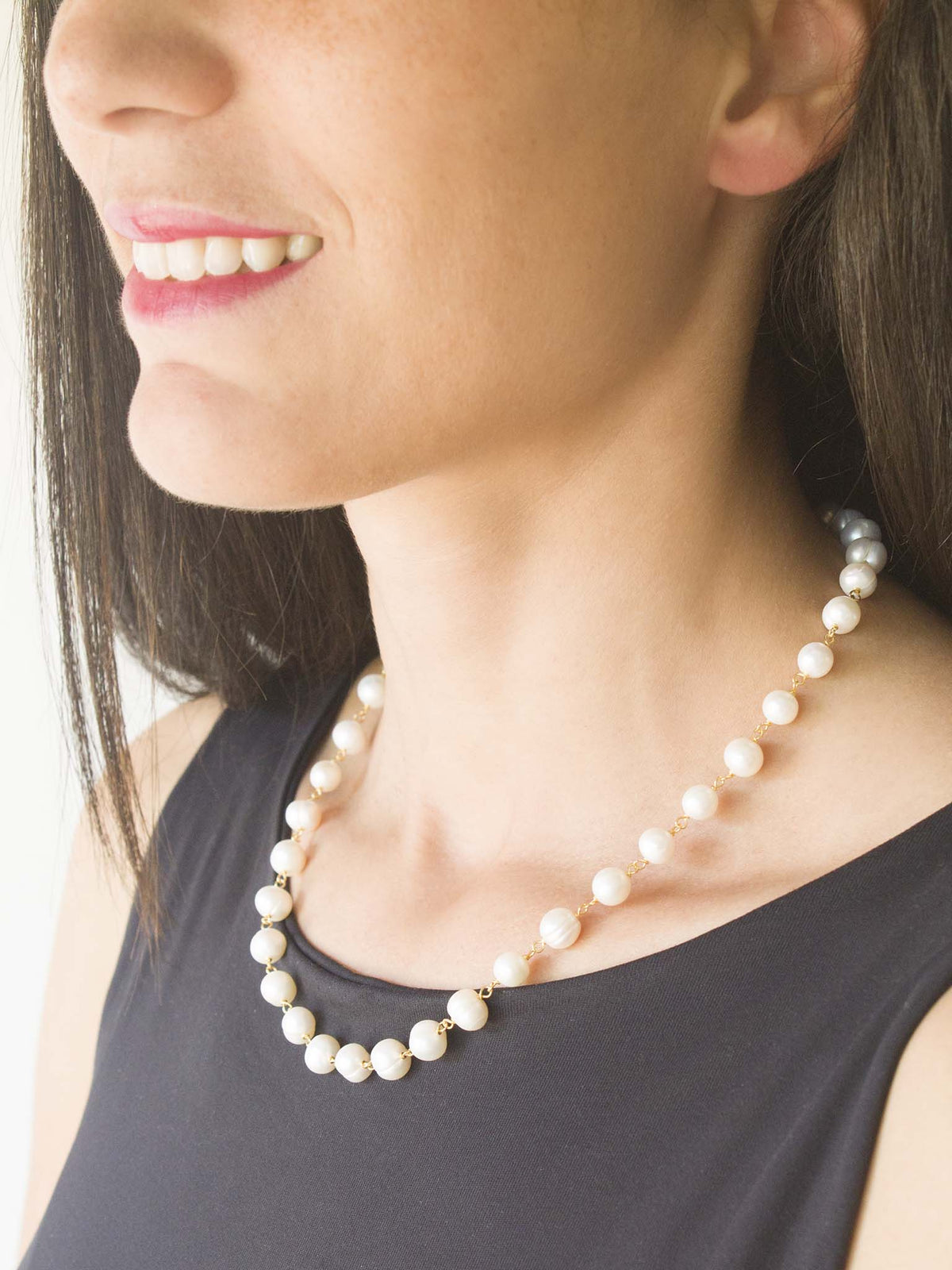 Conjunto Colar de Pérolas e Coração de Viana (5943496638614)