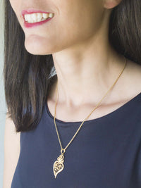 Pendente Coração Estilo – Ouro 9k / Ouro 19k