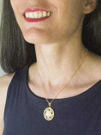 Pendente Fátima V – Ouro 9k / Ouro 19k