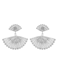 Brincos Leque Grande – Prata