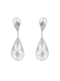 Brincos Gota Fios – Prata