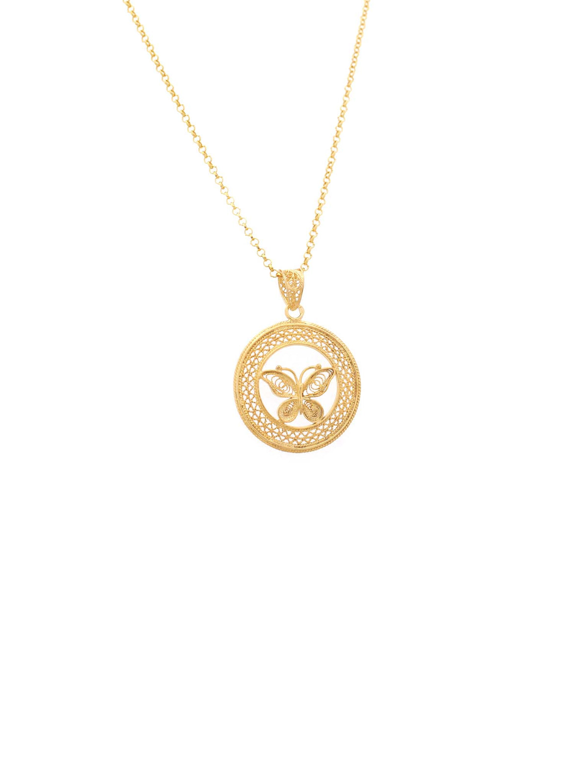 Medalha Redonda Borboleta (5911250469014)