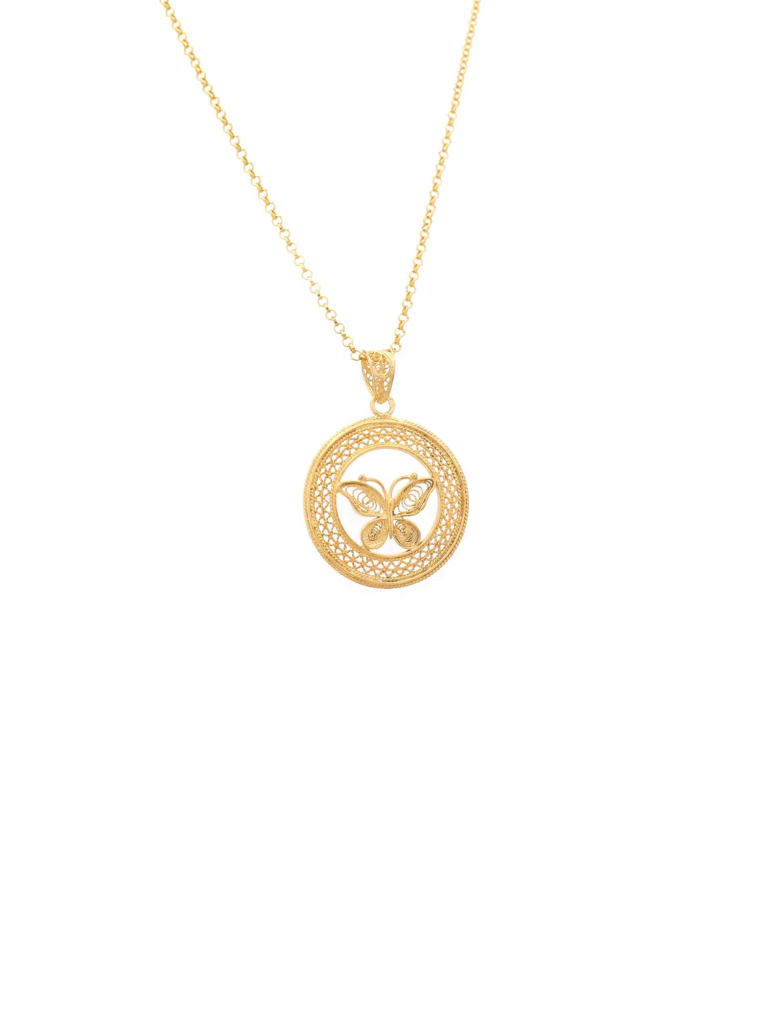 Medalha Redonda Borboleta (5911250469014)