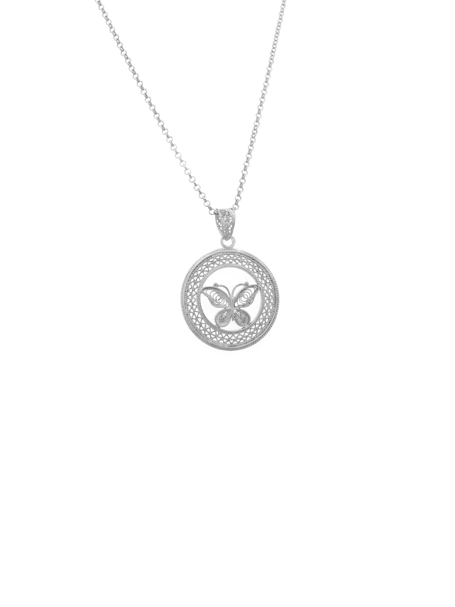 Medalha Redonda Borboleta (5911250469014)