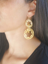 Brincos 3 Argolas Grandes – Ouro 9k / Ouro 19k