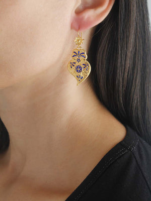 Brincos Coração Esmaltados (5938180817046)