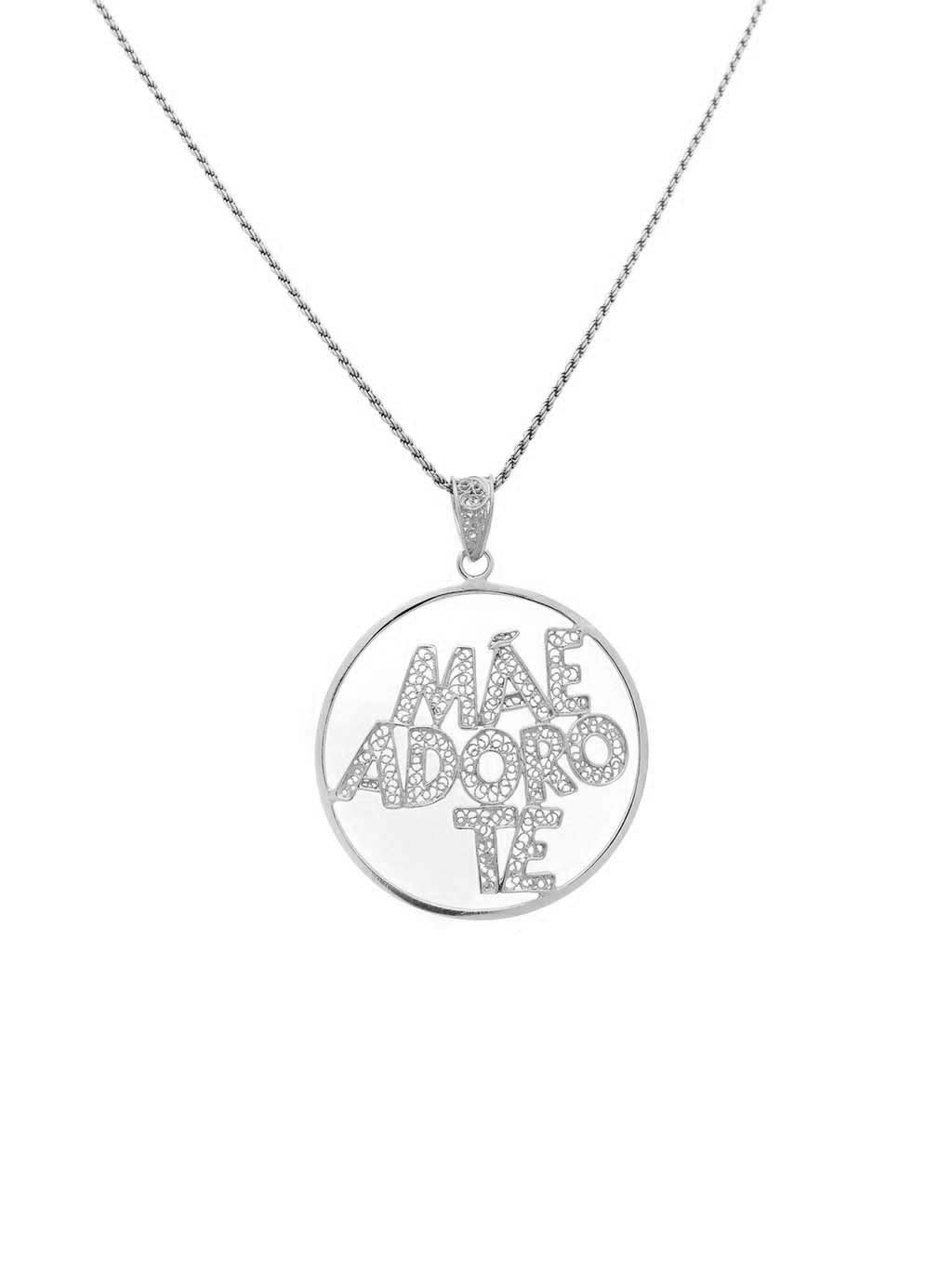Mãe Adoro-te em filigrana