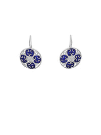 Brincos Amuleto Azul – Prata