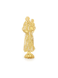 Peça Decorativa - Santo António – Prata Dourada / Ouro 9k / Ouro 19k