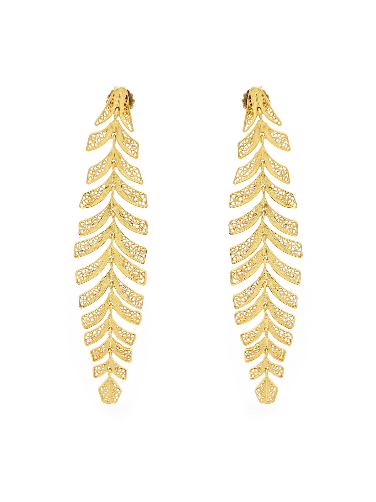 Brincos Folhas Articuladas