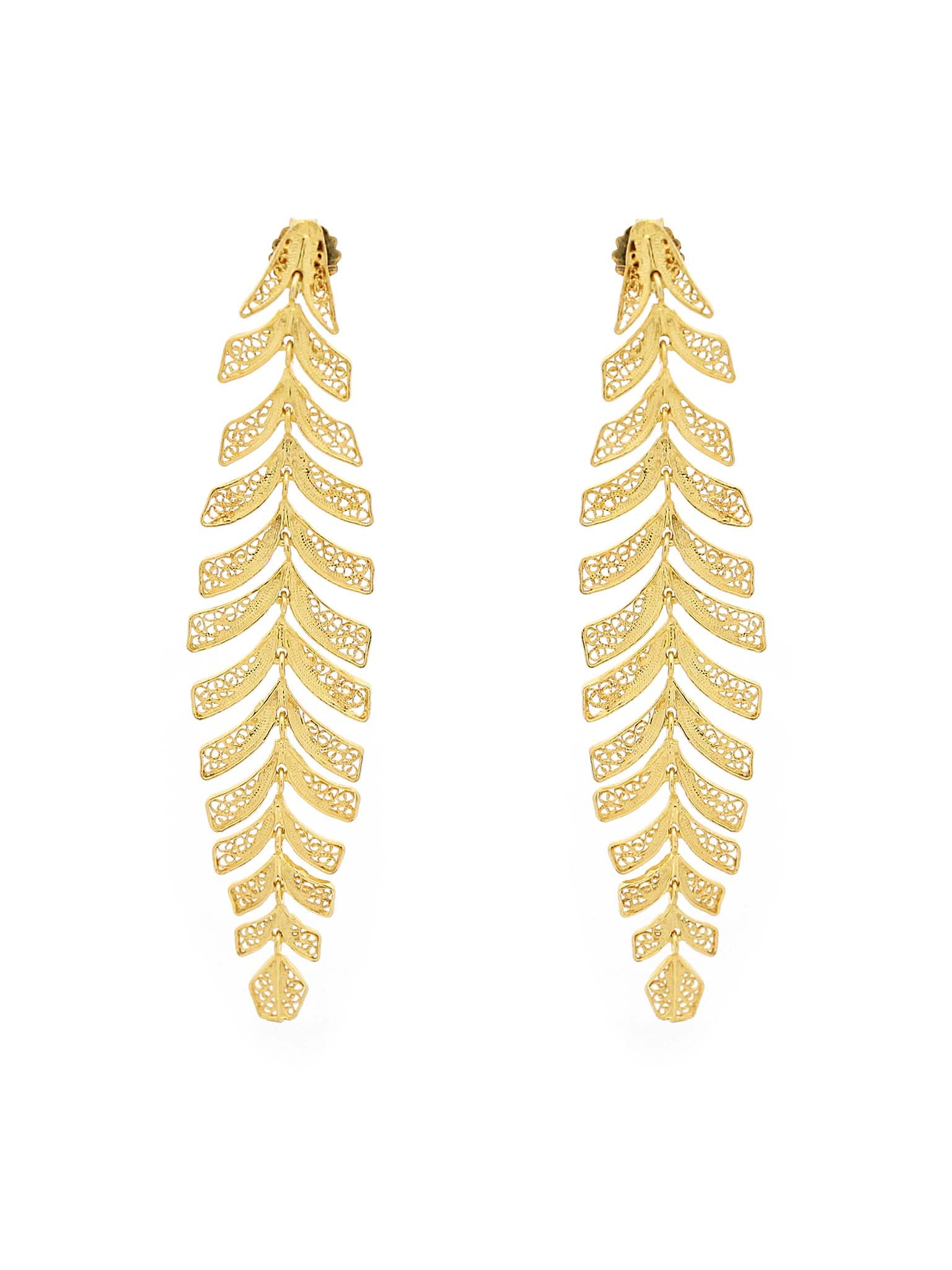 Brincos Folhas Articuladas